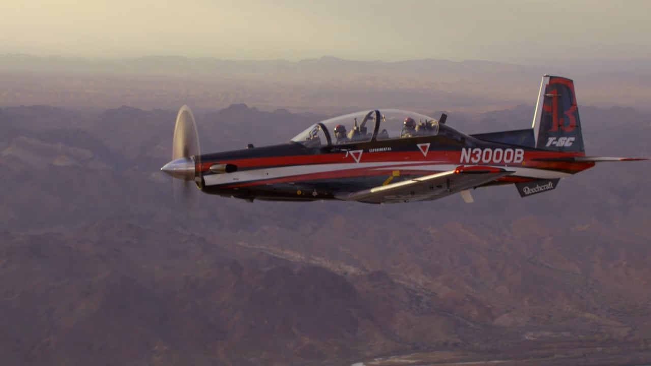 T-6C Texan II b-roll video 