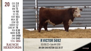 Lot #20 - R VICTOR 5692