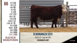 Lot #86 - R BONANZA 5311
