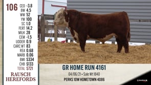 Lot #106 - GR HOME RUN 4161
