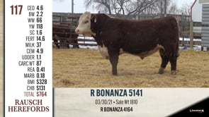 Lot #117 - R BONANZA 5141