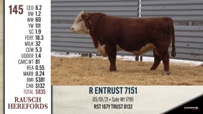 Lot #145 - R ENTRUST 7151