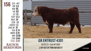 Lot #156 - GR ENTRUST 4301