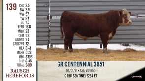 Lot #139 - GR CENTENNIAL 3851