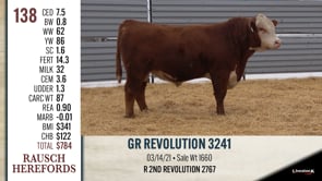Lot #138 - GR REVOLUTION 3241