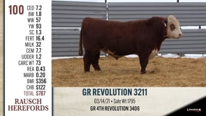 Lot #100 - GR REVOLUTION 3211