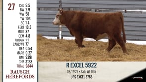Lot #27 - R EXCEL 5922