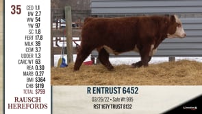 Lot #35 - R ENTRUST 6452