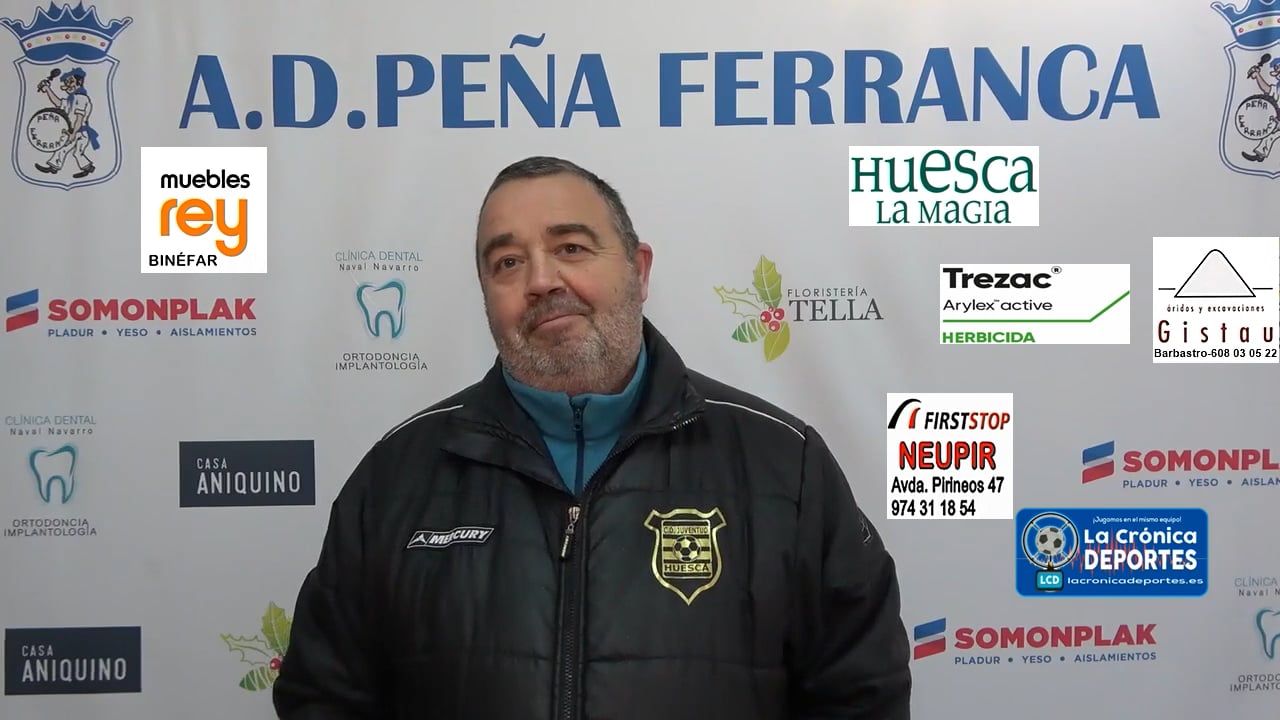 EDUARDO ORDUNA (Entrenador Juventud de Huesca) Peña Ferranca Tella 1-0 Juventud de Huesca / Jornada 18 / 1ª Regional Gr 2