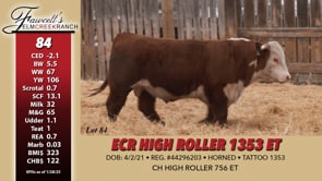 Lot #84 - ECR HIGH ROLLER 1353 ET