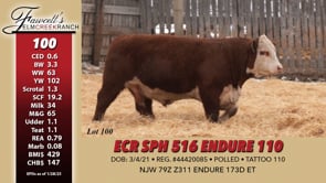 Lot #100 - ECR SPH 516 ENDURE 110