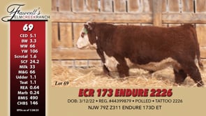Lot #69 - ECR 173 ENDURE 2226