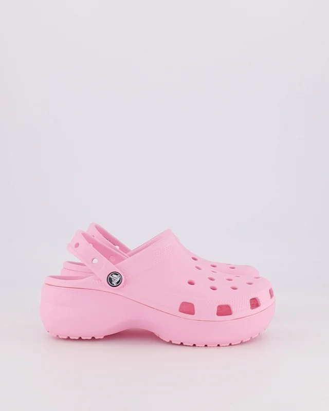 Light pink best sale platform crocs