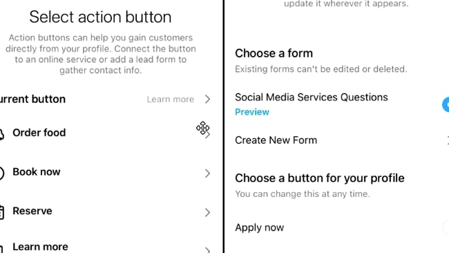Die neuen Action Buttons für dein Profil