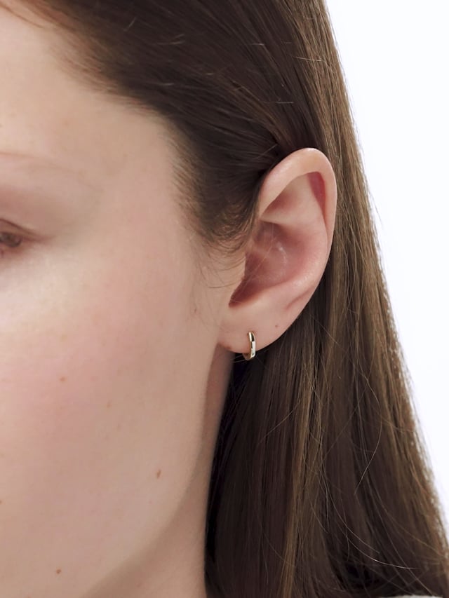 Aretes De Acero Inoxidable Para Mujer Small Pure Titanium Earrings