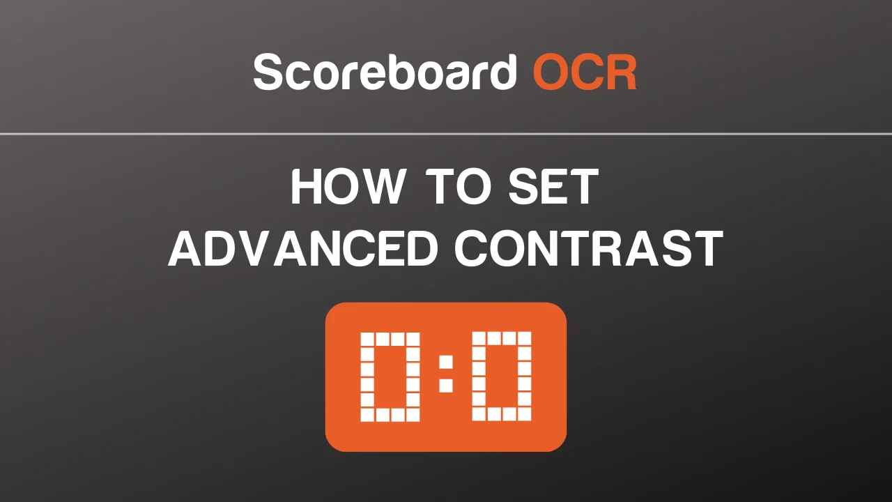 Scoreboard OCR - How to set advanced contrast on Vimeo