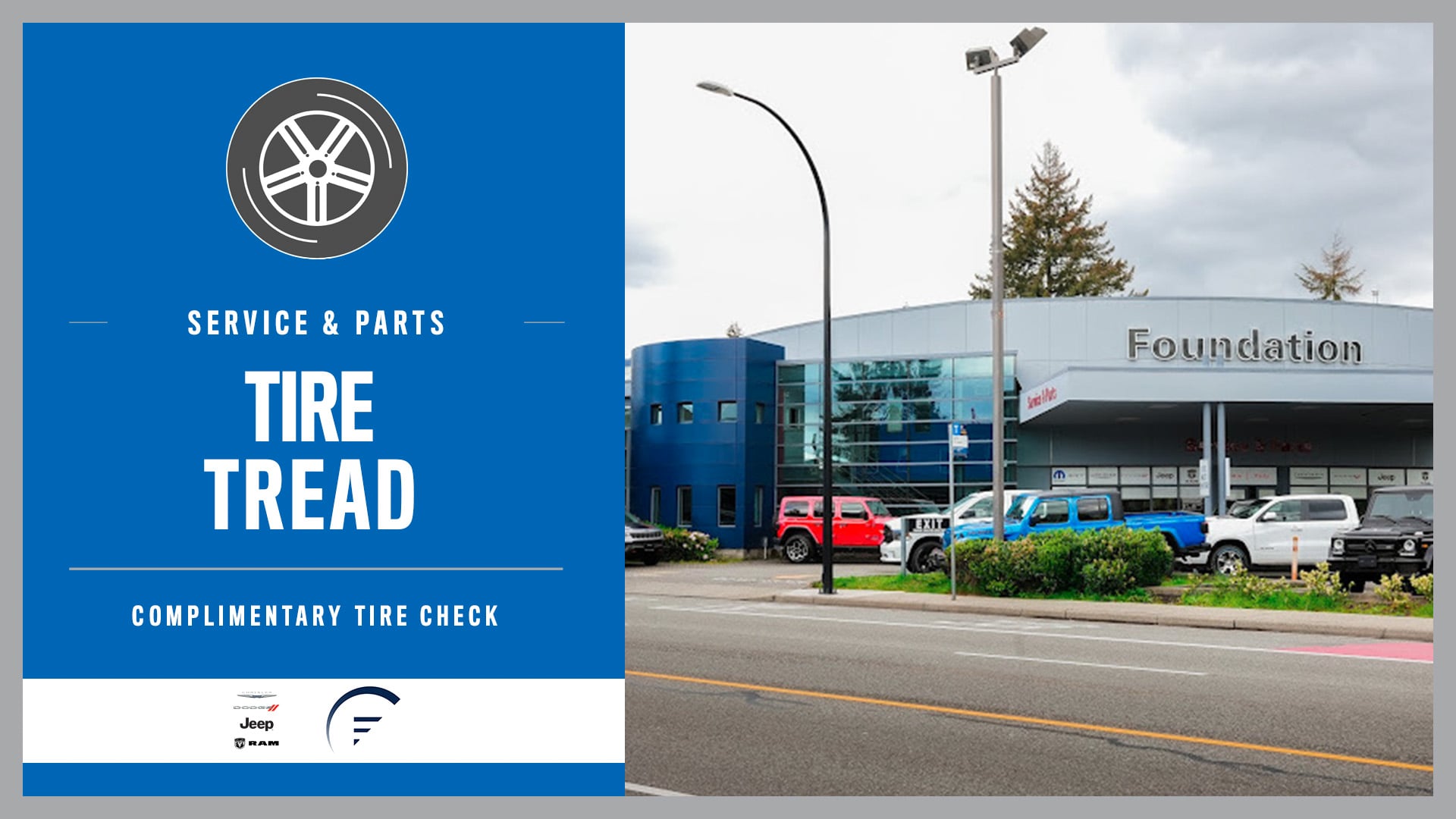 Chrysler Dodge Jeep Ram Tires Vancouver, BC // Foundation Auto North