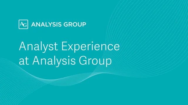 Analysis Group Careers and Employment