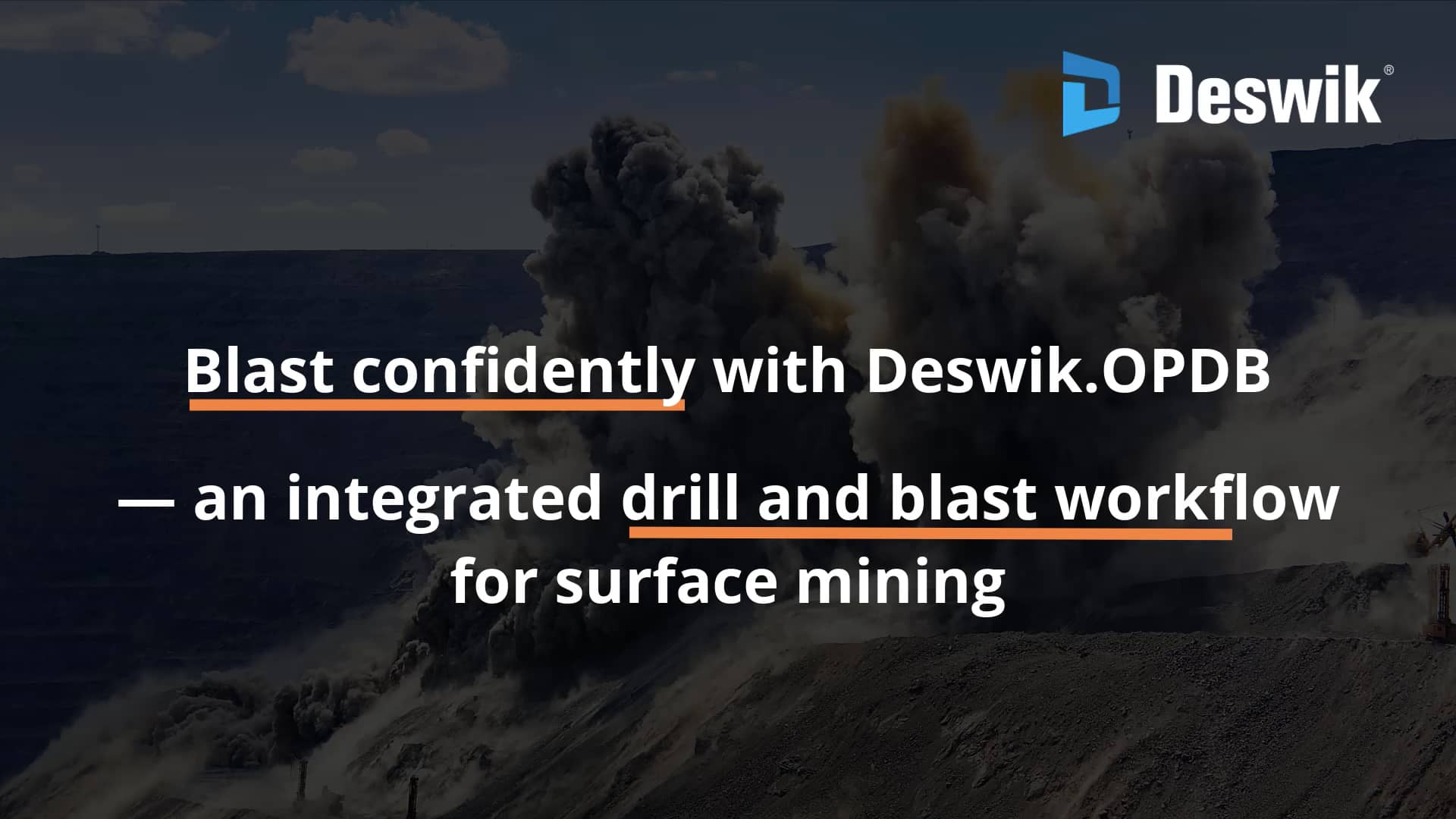 Deswik opdb open pit drill blast on vimeo