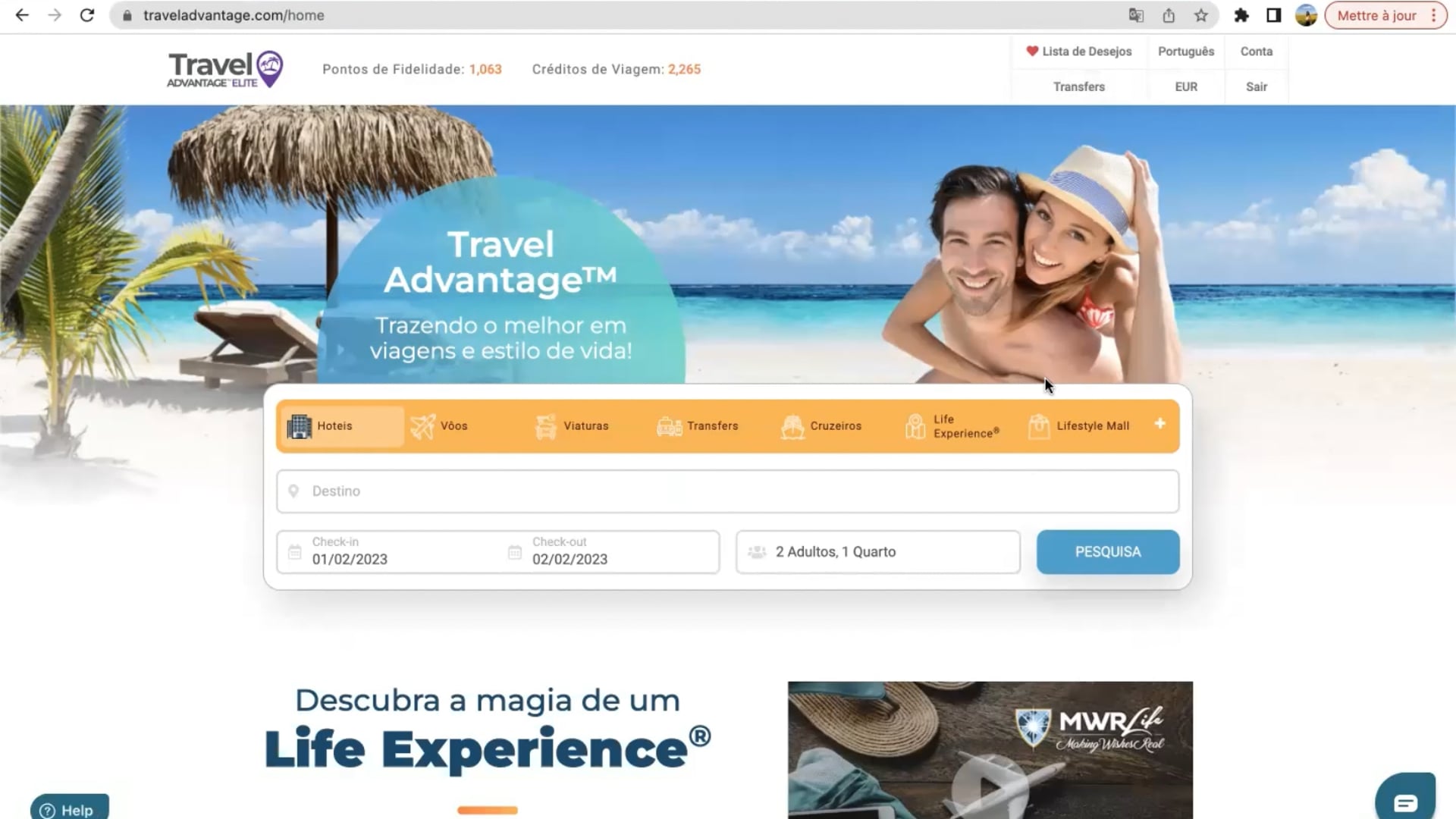 RESERVA DE ATIVIDADES