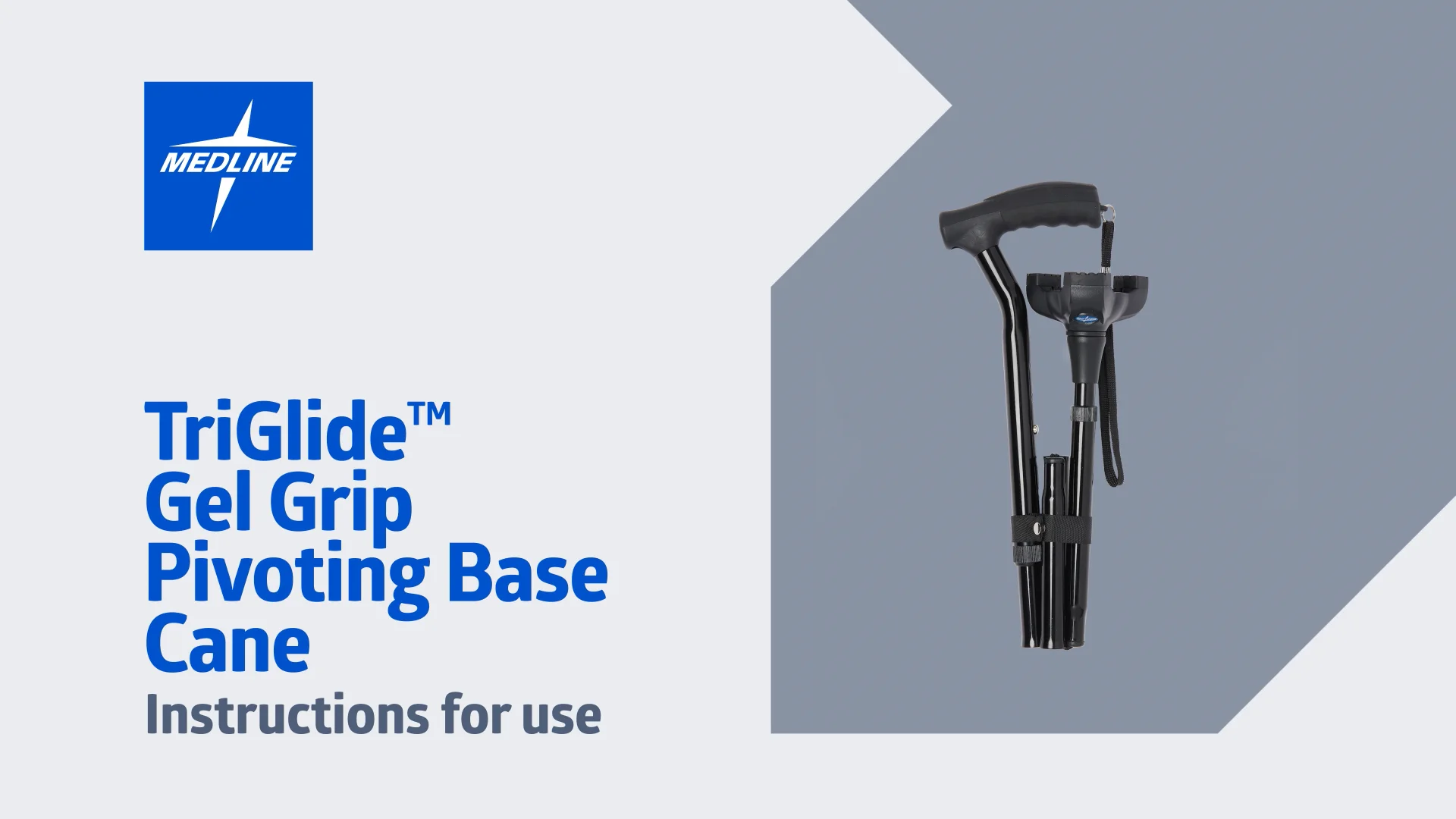 TriGlide Folding Canes  Medline Industries, Inc.