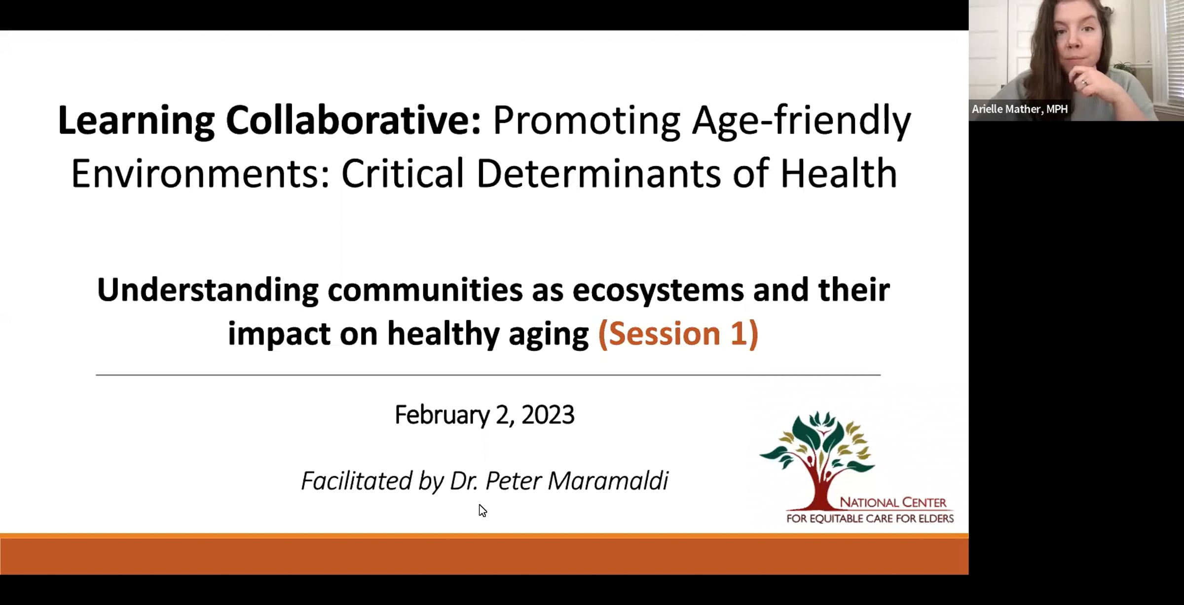 NCECE LC Session #1: Promoting Age-friendly Environments: Critical ...