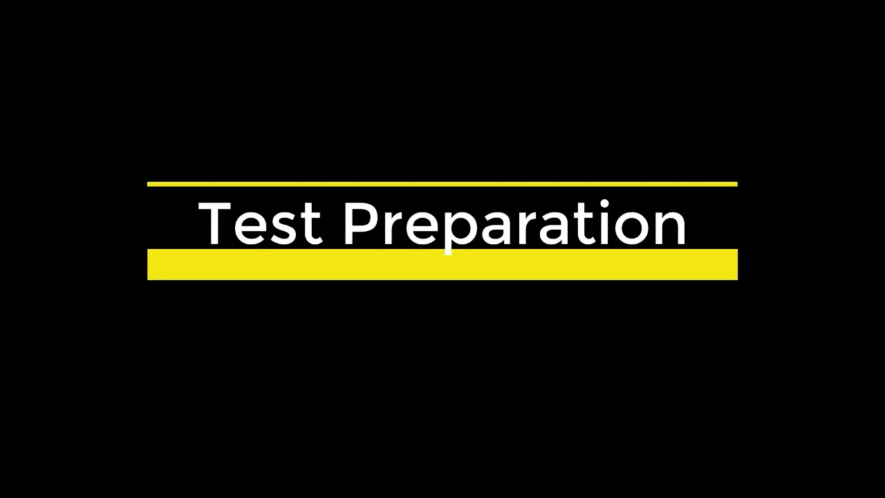 Test Preparation on Vimeo