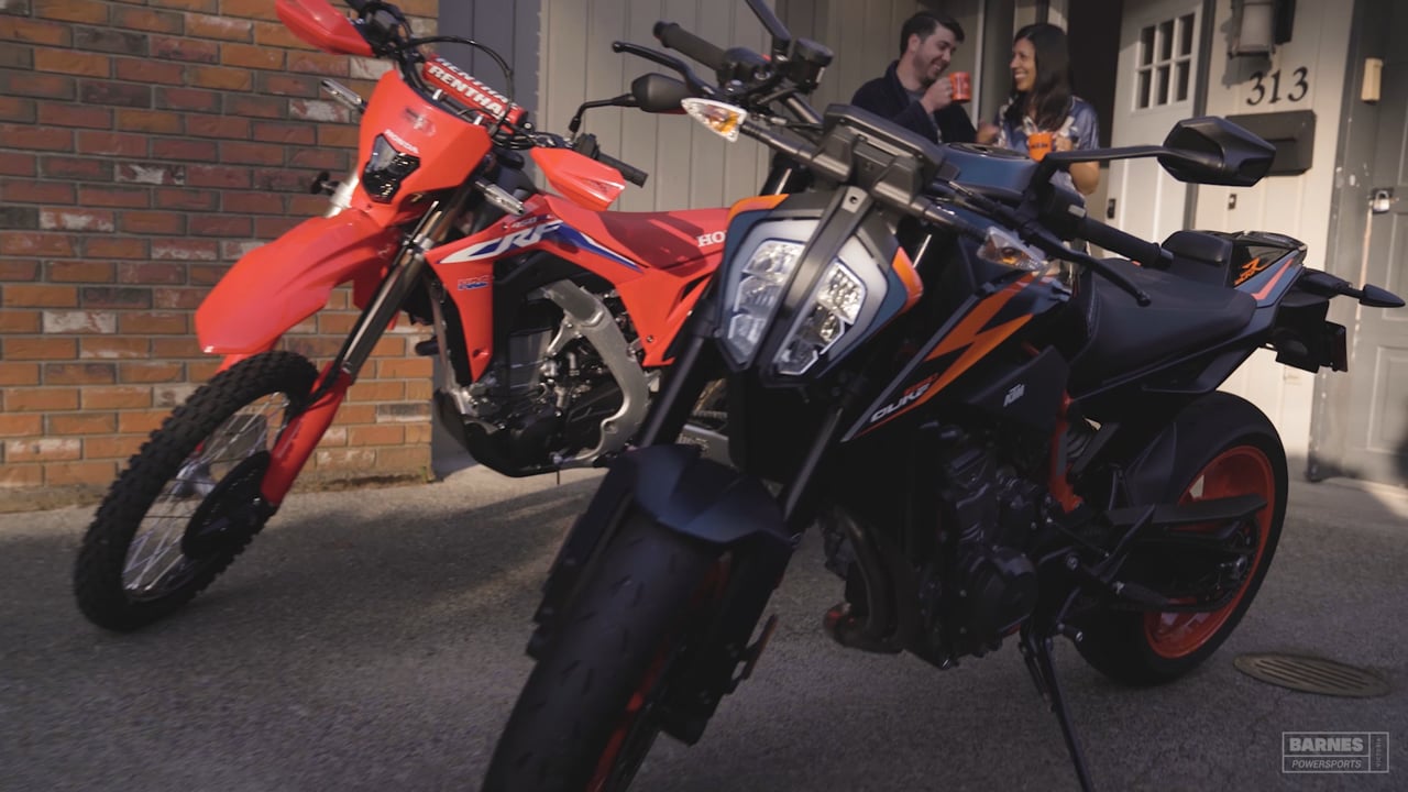 Still from the Barnes Powersports Victoria commercial