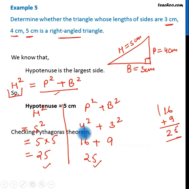 How to Determine Whether a Triangle is a RIGHT Triangle 