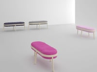 The bench `PANINI PINK`