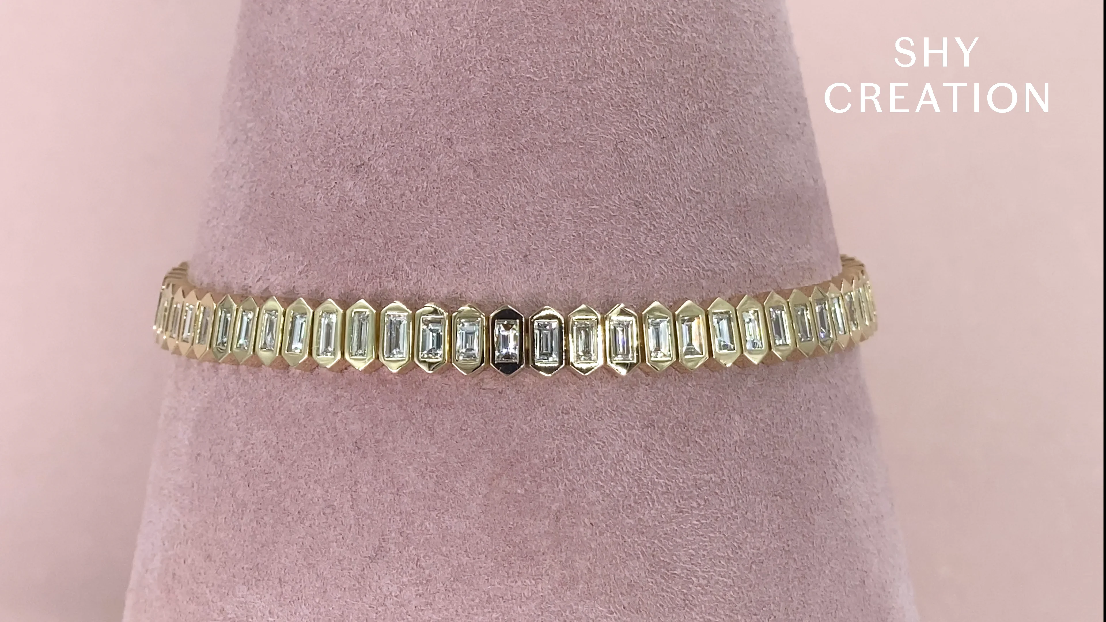 3.25CT DIAMOND BAGUETTE TENNIS BRACELET – Shy Creation