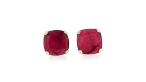 6.00 ct. t.w. Ruby Martini Stud Earrings in 14kt Yellow Gold
