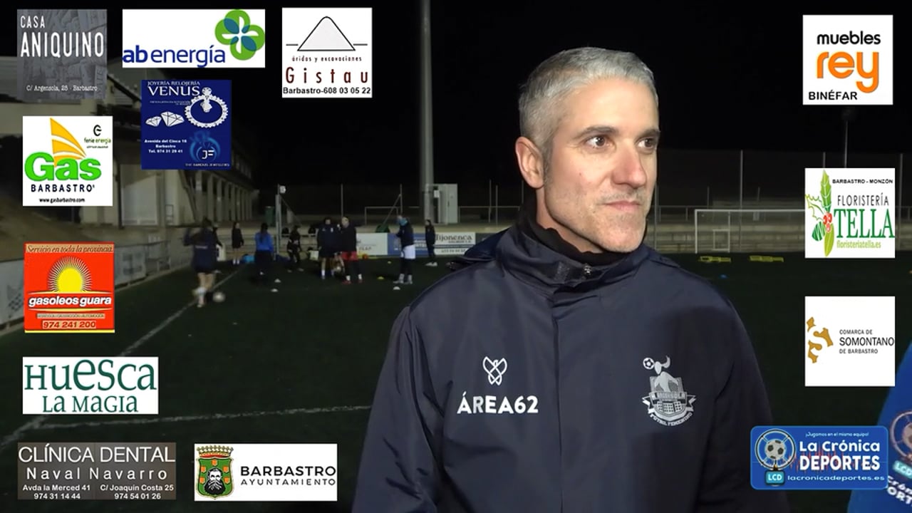 RAFA JIMÉNEZ (Entrenador Peña Ferranca A Guarvi) Analizamos como marcha la temporada para los equipos del Fútbol Femenino en Barbastro.