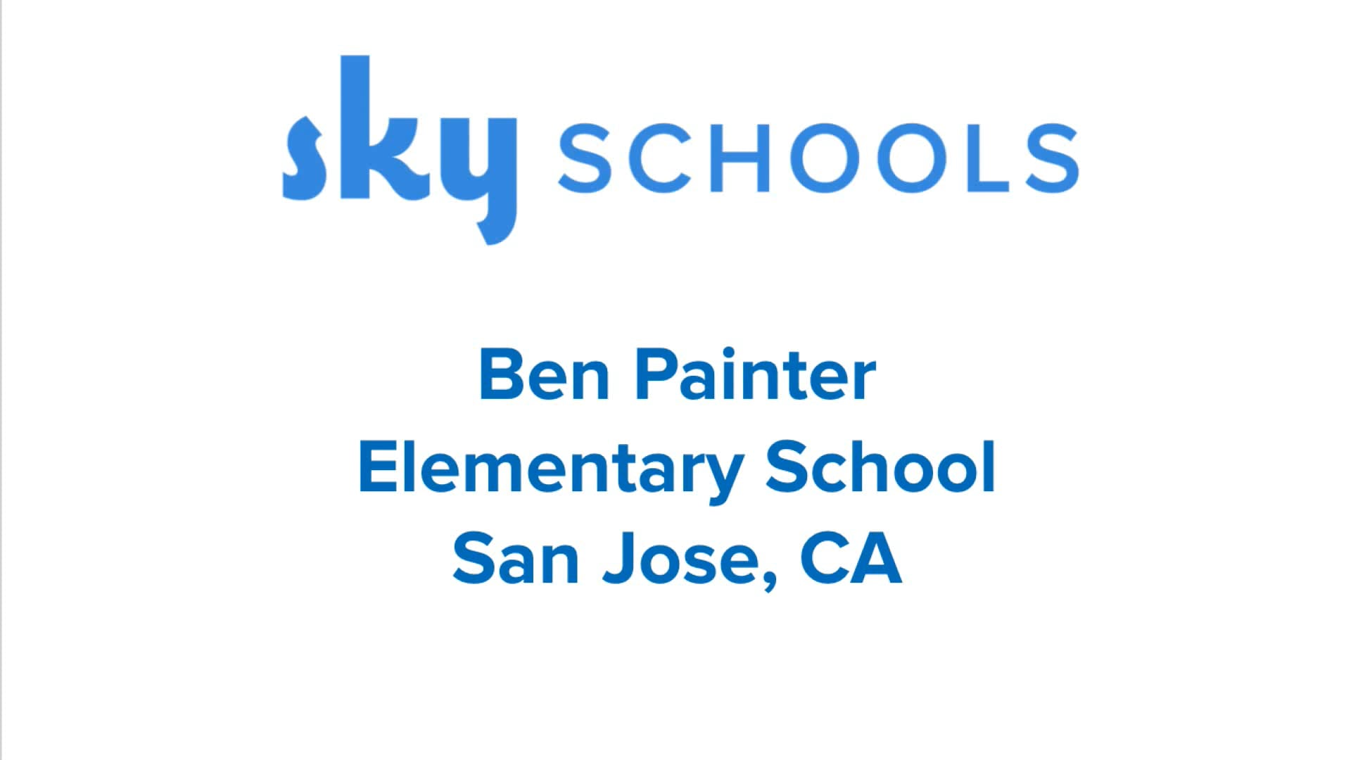 SKY Schools at Ben Painter Elementary in San Jose CA on Vimeo