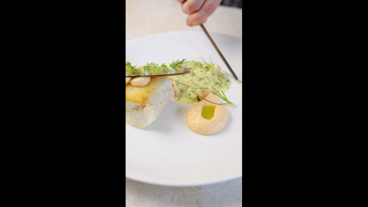 Atlantic Cod Razor Clam & Lobster Beurre Blanc