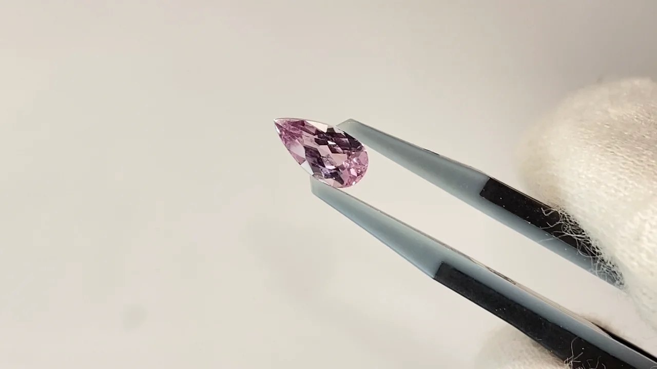 動画】【1点もの】宝石質ピンクダイアスポア ルース ファセット