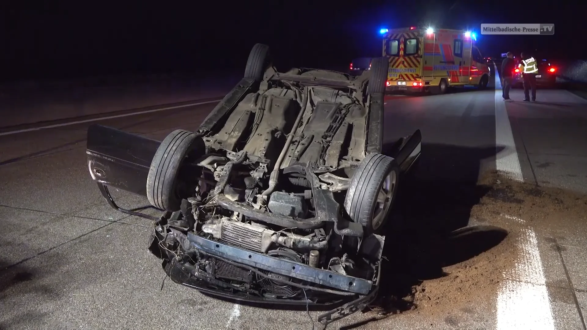 Flucht nach folgeschwerem Unfall auf A5 bei Renchen on Vimeo