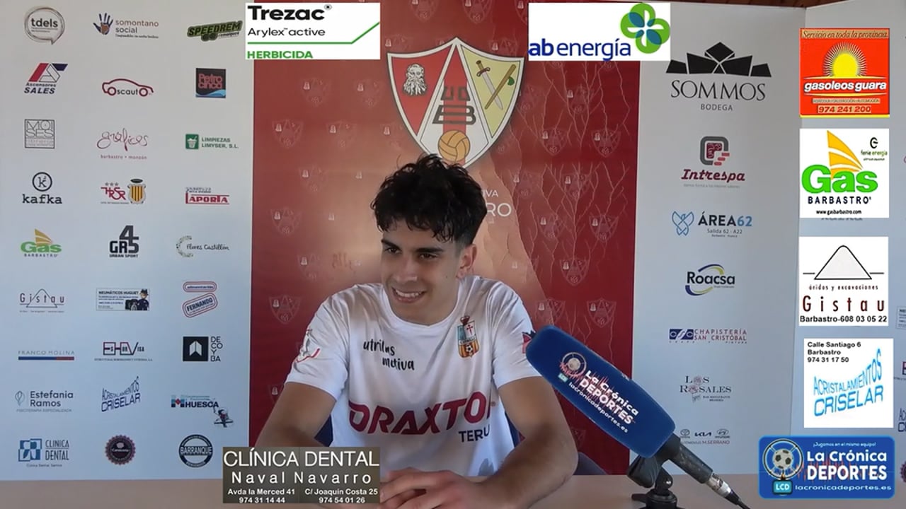 JORGE LÓPEZ (Jugador Utrillas) UD Barbastro 1-1 CD Utrillas / Jornada 20 / 3ª División