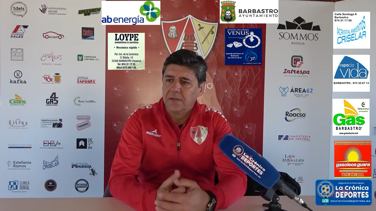 JOSETE (Entrenador Barbastro) UD Barbastro 1-1 CD Utrillas / Jornada 20 / 3ª División