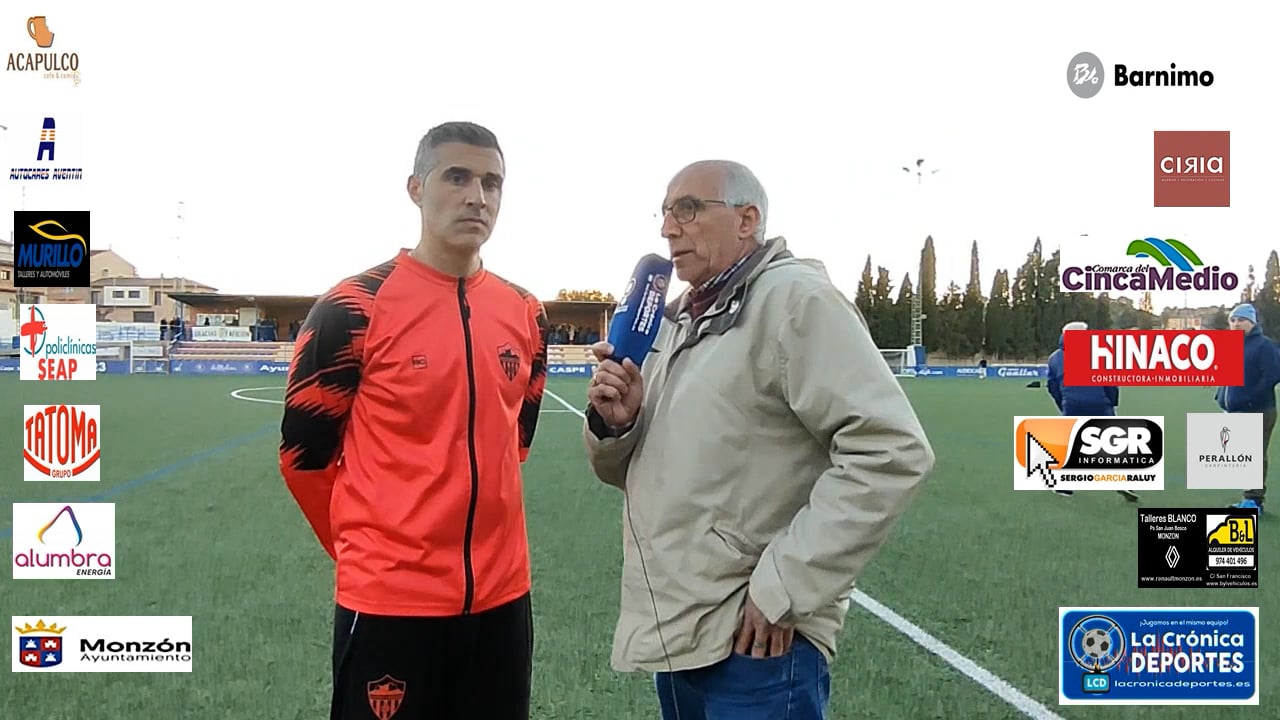 CRISTIAN ABAD (Entrenador Monzón) Caspe 2-2 At.Monzón Alumbra / J 20 / 3ª División
