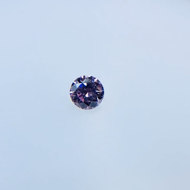 FANCY INTENSE PURPLISH PINK 0.051ct RD RT1872 CGL