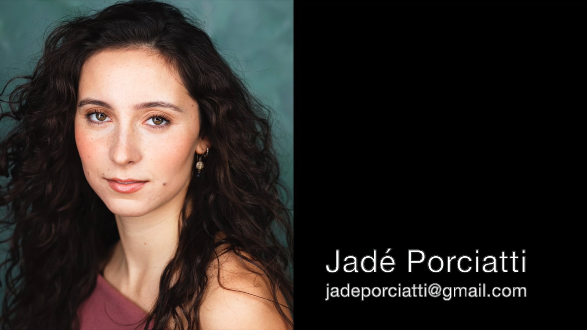 Jadé Porciatti Acting Reel