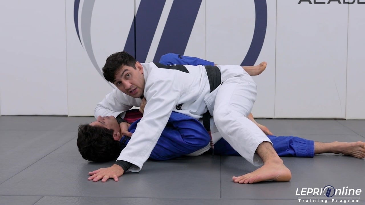 Lepri BJJ Online Training: Reverse De La Riva to X Guard Sweep to Knee Cut