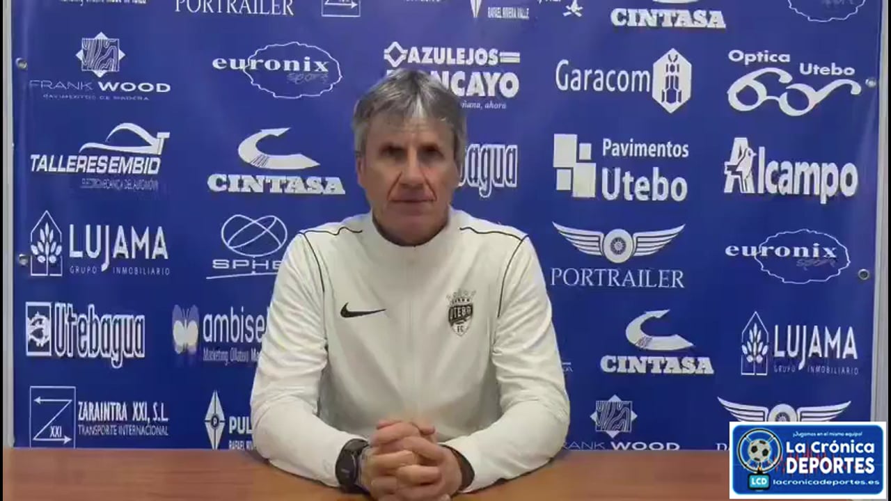 JUAN CARLOS BELTRÁN (Entrenador Utebo) Utebo FC 1-1 CD Tudelano / Jornada 20 / 2ª RFEF - Grupo 2 / Fuente: Utebo FC