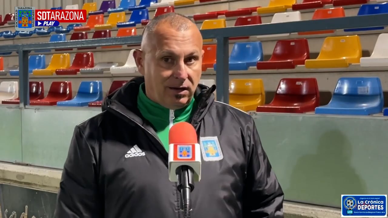 JAVI MORENO (Entrenador Tarazona) SD Tarazona 2-0 CD Izarra / Jornada 20 / 2ª RFEF - Grupo 2 / Fuente: SD Tarazona