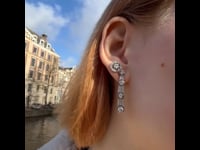 Diamond, Platinum Earrings 12343-2344 copy