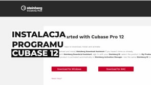 Instalacja programu Cubase 12