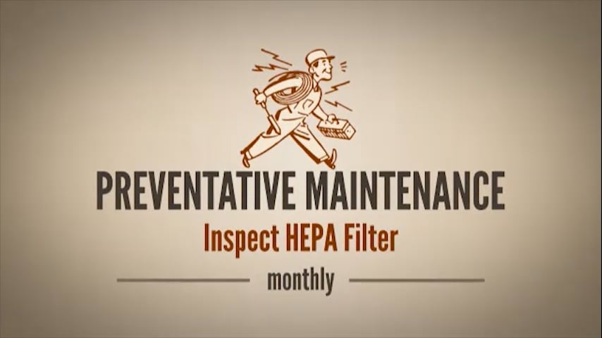 Inspect HEPA Filter - video thumbnail