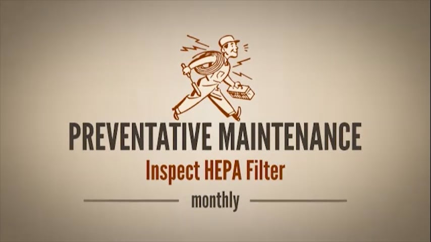 Inspect HEPA Filter - video thumbnail