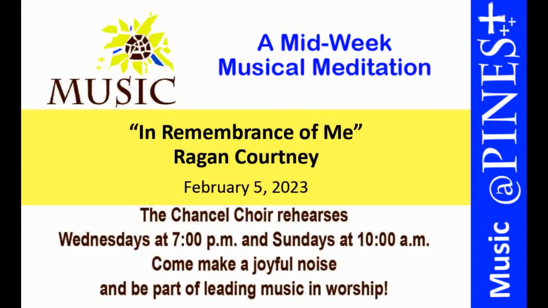 2-8-23 Mid-Week Meditation on Vimeo